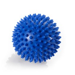 Blå massagebold på 10 cm. med dupper.