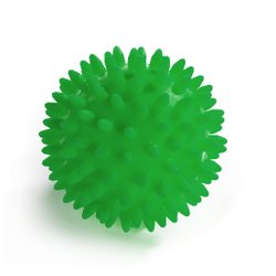 Grøn massagebold på 7 cm. med dupper.
